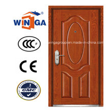 Hot Sell Villa Outside MDF Steel Wood Armored Door (W-B2)